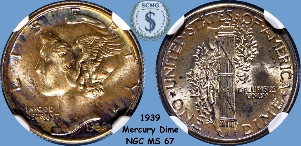 マリン　10/15まで 1939 Year Mercury Dimes (1916-1945) for sale | eBay