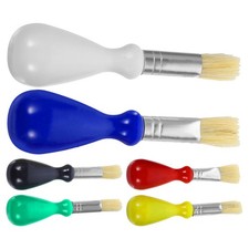 6Pcs Kids Paint Short Handle Paint Oil Painting Artist Painting