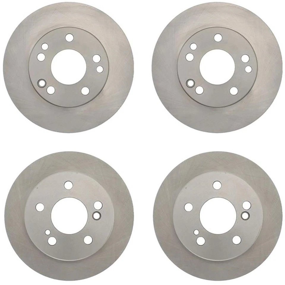 For 1987 Mercedes-Benz 190D 4pcs Front & Rear Brake Rotors Brake Kit - Image 2 of 4