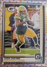 2025 Panini Donruss Optic Josh Jacobs #128 Fire Emoji Case Hit SSP Packers