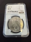 1923-S $1 Silver Peace Dollar NGC MS63 Rare