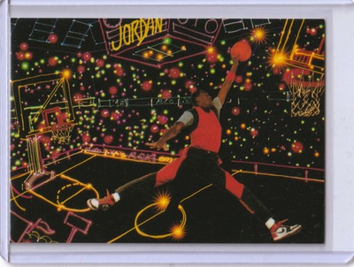 #ad 1990 MICHAEL JORDAN Promo Card Spectacular Stupendous Unbelievable Oddball $14.99