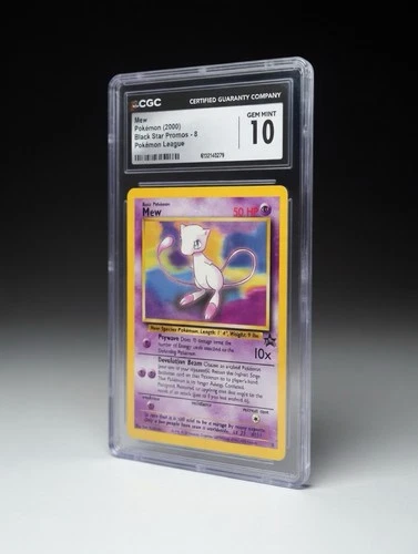 Pokémon Mew 08/53 Wotc Promo Regular CGC 10 Gem Mint League Psychic Basic 50 HP