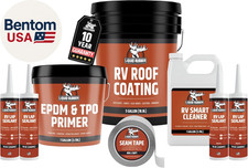 RV Roof Coating 30 Ft Leak Repair Kit – Solar Reflective, Waterproof & Weatherpr