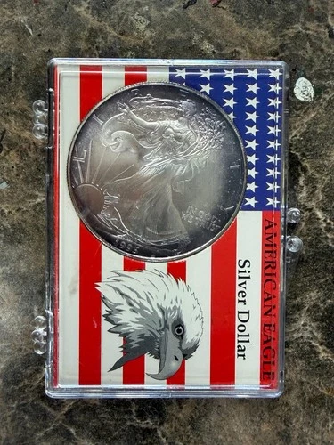 1995 American Silver Eagle 1oz Silver Dollar USS Toledo SSN-769 Naval Commemorat