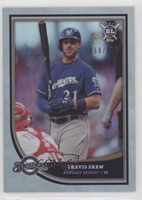 2018 Topps Big League Rainbow Foil 68/100 Travis Shaw #181 fm0