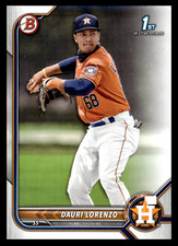 2022 Topps Bowman Dauri Lorenzo #BP-11 Houston Astros Prospects MLB Baseball