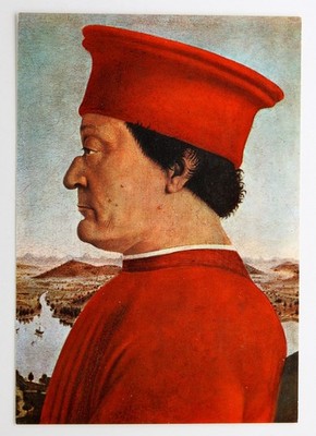 Kunstpostkarte - Federigo di Montefeltro, Duca di Urbino, Piero della Francesca