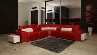 Wohnlandschaft Polster Ecke Eck Sofa Couch Garnitur Landschaft Leder Sitz PH739