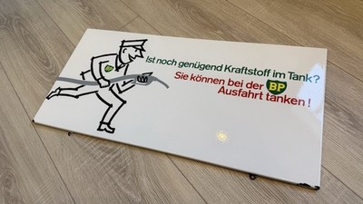 Original Emailschild Tankstelle BP Boos & Hahn groß Aral Shell Esso