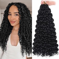Crochet Hair Burmese Curly 100 Human Hair Miracle Knots Black 50g/Pack