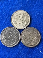 2 franki 1939, 1940, 1941 (Al-Bro), Republika Francji (2428)