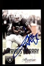 Signed Football Card Auto Latavius Murray 2015 Panini Prestige #171 Raiders