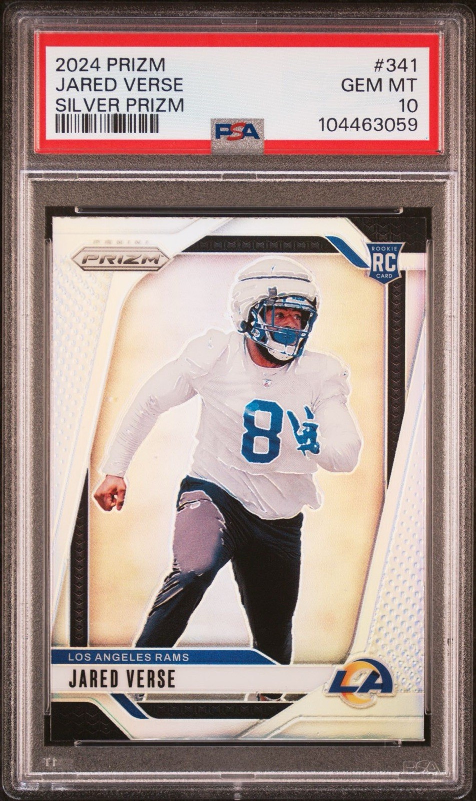 2024 Panini Prizm - Jared Verse Silver Prizm Rookie Card #341 - PSA 10 GEM MINT