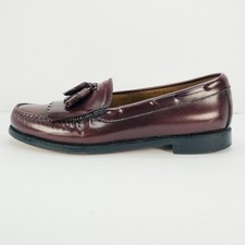 GH Bass Layton Kiltie Tassel Loafers Burgundy Leather Men's Sz 9 BA11025 Pre-own