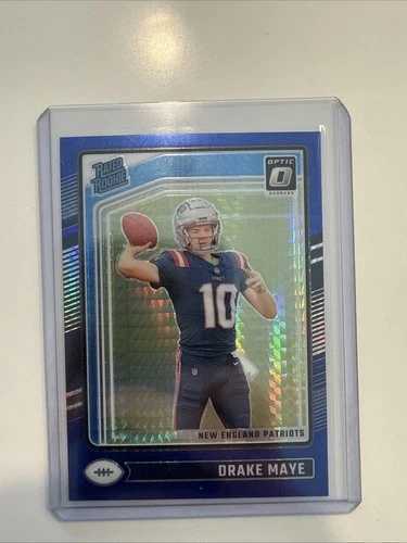 2024 Panini Donruss Optic - Rated Rookie Drake Maye #229 Blue  Prizm (RC)
