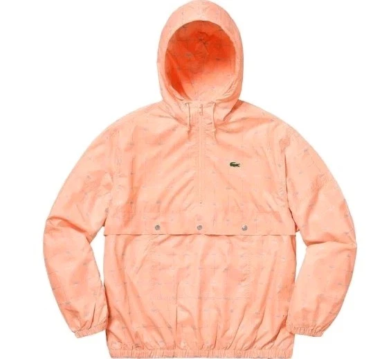 Supreme Lacoste Rejilla Reflectante Nylon Anorak Melocotón Talla Mediana Nuevo con Etiquetas Foto 2 de 4