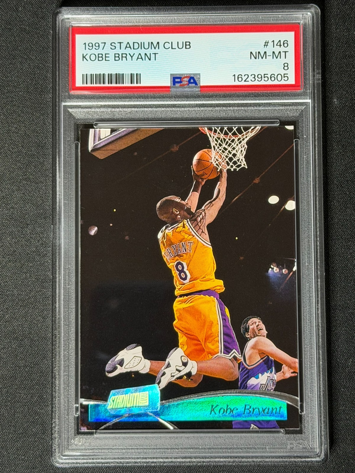 1997 Topps Stadium Club Kobe Bryant #146 PSA Graded Card Lakers NEW LABEL HOF view 1