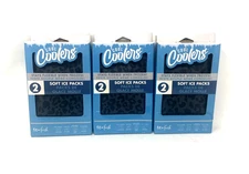 6 Fit & Fresh Cool Coolers Soft Ice Packs, 3 Sets Of 2 Pk. BPA Free Non Toxic.
