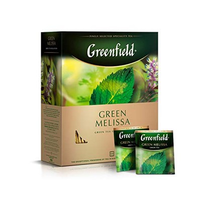 Greenfield Green Melissa Green Tea Collection Finely Selected Speciality Tea 100