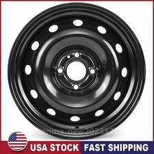 New 15 X 5.5 Inch Steel Replacement Wheel Rim For Toyota Yaris 2006-2012 Black