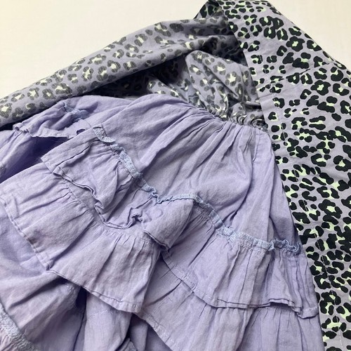 Milk Copenhagen Leopard Cheetah Print Fit & Flare Skirt Stacked Lining Size 6 - Picture 2 of 6