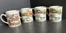 The Cellar O’Tannenbaum Macy’s Christmas Mugs Set Of 4 Md In Japan