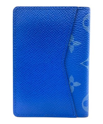 Authentic LOUIS VUITTON Organizer de Poche Agave Blue M30301