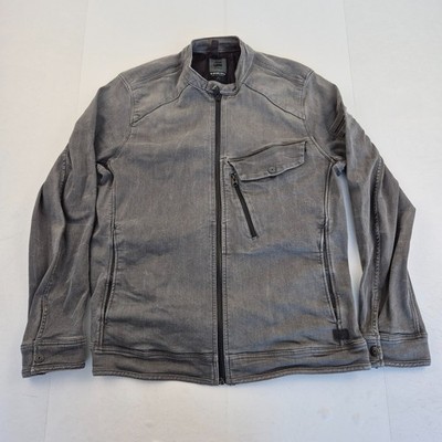 G-STAR Jacke XL Grau Herren Logo Baumwollmischung