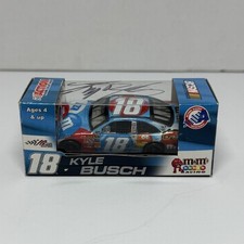 2008 Kyle Busch AUTOGRAPHED #18 M&Ms Red White Blue Summer  NASCAR Diecast 1:64