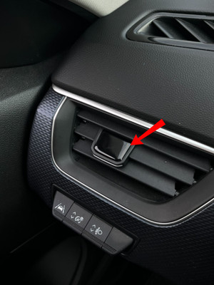 4pcs Black Glossy 3D air vent adjustment Trim Cover for Renault Arkana