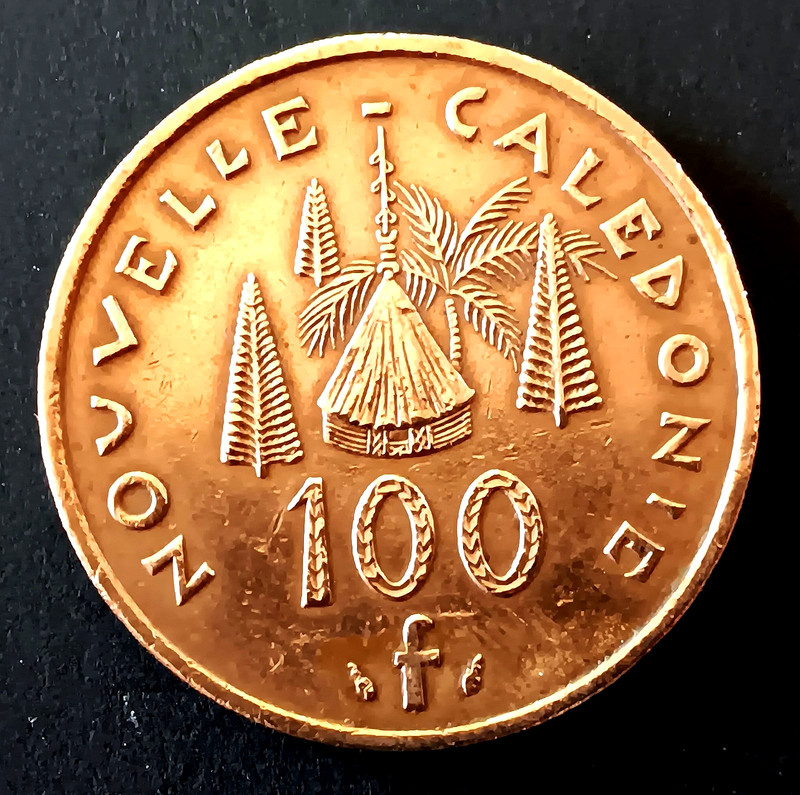 French New Caledonia 1976 100 Francs