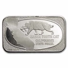 1 oz Silver Bar - Saber Tooth Cat (U.S. Silver Corporation)