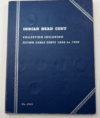 Lot of Indian Head Cents Pennies in Album 1859 1885 1886 1909 Many More