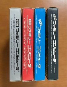FC Dragon Quest I II III IV 4 Game Set Famicom ENIX Tested Japan
