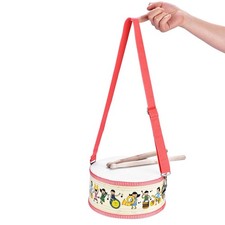 A-Mini Wooden Handheld Hand Drum Musical Percussion Instrument Child Toy Gift