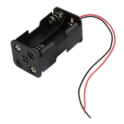 Schwarze doppelstoeckig 4 x 1,5 V AA Batterien Batteriehalter Kasten Box mi5797