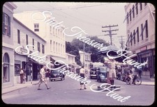 Hamilton Bermuda Street Scene 35mm Slide 1960s Commercial Duplicate