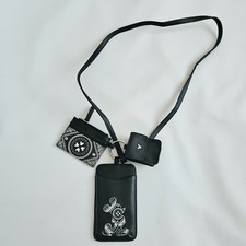 Custodia porta cellulare Disney portafoglio carte set 3 pezzi nero bianco regalo