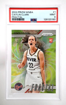 【GW価格 RC】ケイトリン・クラーク 2024 Prizm WNBA Caitlin Clark Fractal RC #1 PSA 9 Fever Rookie A1