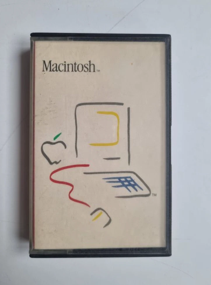 Apple Macintosh 128K cinta de casete 1984 – MacWrite MacPaint Guided Tour Vintage