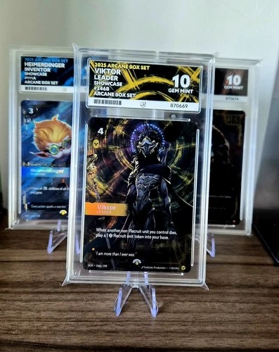 2025 Riftbound Arcane Viktor 246B ACE 10 Perfect Subgrades Box Set Promo
