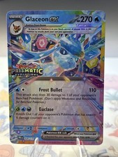 Pokémon TCG - Glaceon ex - Prismatic Evolutions 026/131 STAMPED Double Rare Holo