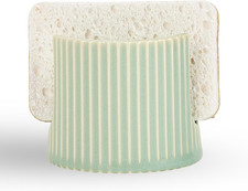 Ceramic Sponge Holder for Kitchen Sink, Sink Caddy Organizer,Dish Sponge Holder
