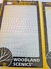 3-Woodland Scenics MG752 Roman Stencil/ Block White Letters Dry Transfer Decals — photo 3