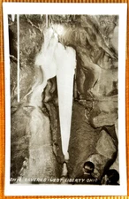 1950s? Real Photo Postcard from Ohio Caverns, West Liberty, Ohio