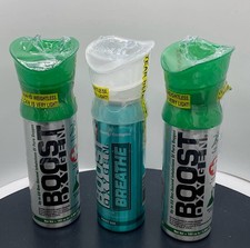 Boost Oxygen Pocket Size 3L Pure O2 Canisters 3-Pack Natural Menthol-Eucaly