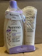 AVEENO Baby Calming Comfort Bath Natural Oat Extract + Lavender Scent 