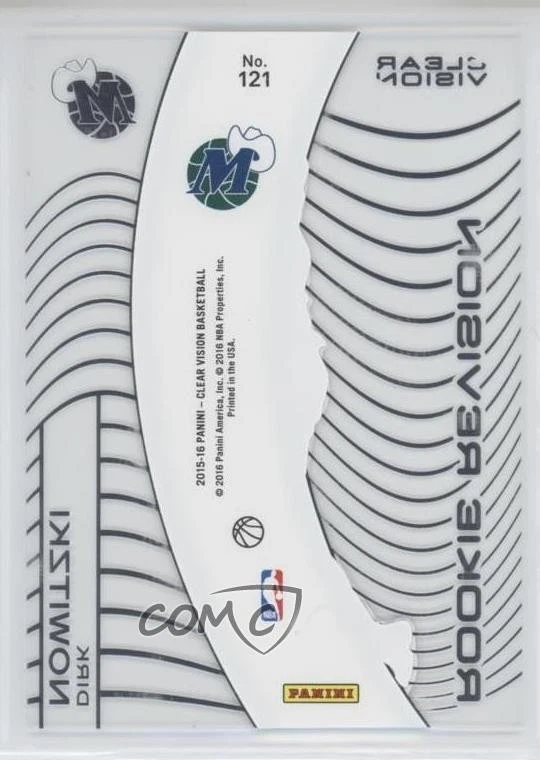 2015-16 Clear Vision Rookie Revision Dirk Nowitzki (White Jersey Variation) HOF - Image 2 of 2