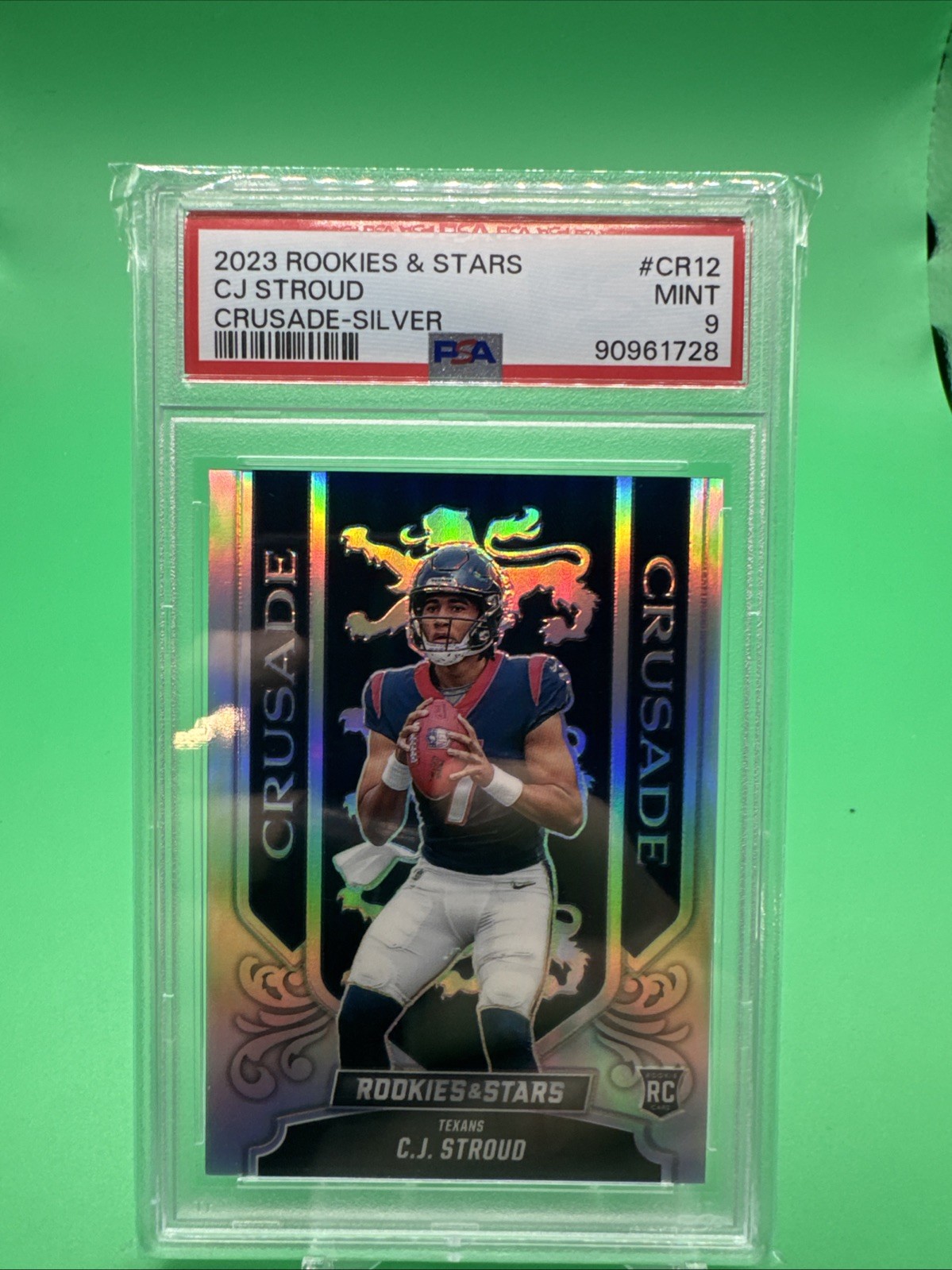 Cj Stroud 2023 Panini Rookies & Stars Crusade Crusade-Silver #CR12 PSA 9